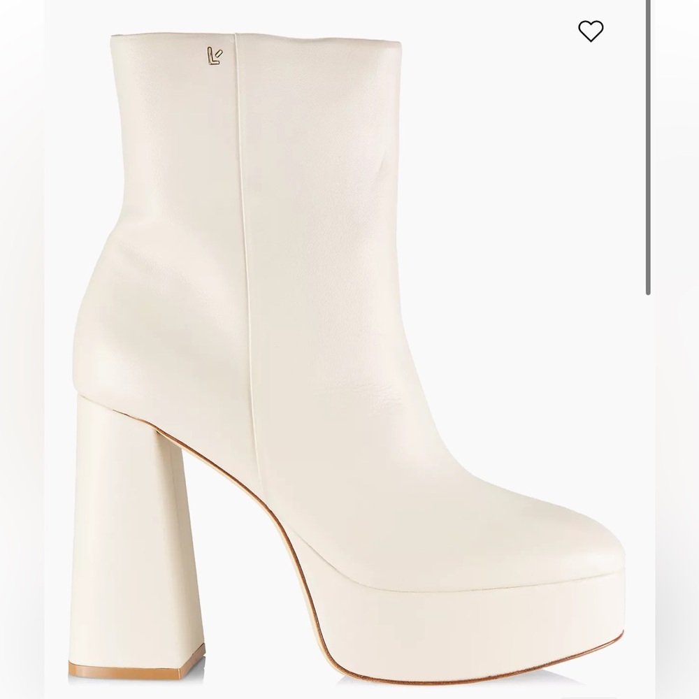New Larroude Dolly Leather Platform Booties